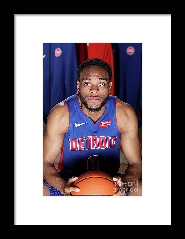 Bruce Brown Framed Print featuring the photograph 2018 Nba Rookie Photo Shoot #3 by Nathaniel S. Butler