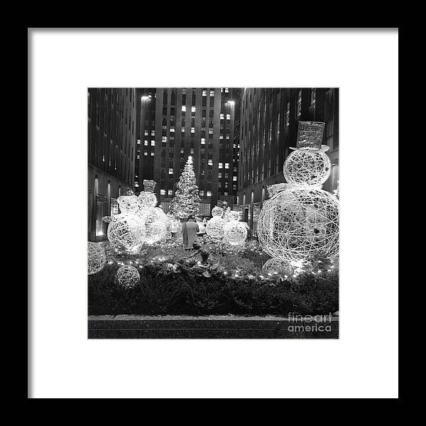 Holiday Framed Print featuring the photograph Christmas Tree At Rockefeller Center #3 by Bettmann