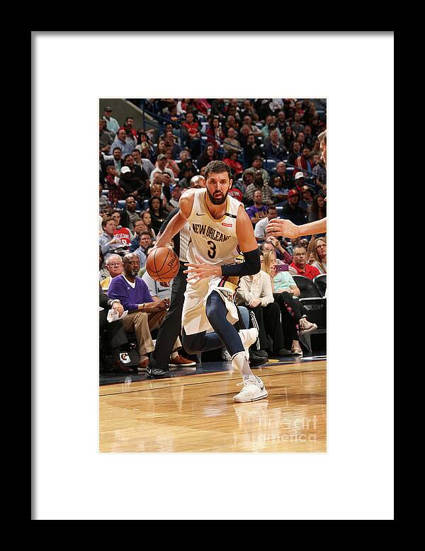 Smoothie King Center Framed Print featuring the photograph Dallas Mavericks V New Orleans Pelicans by Layne Murdoch
