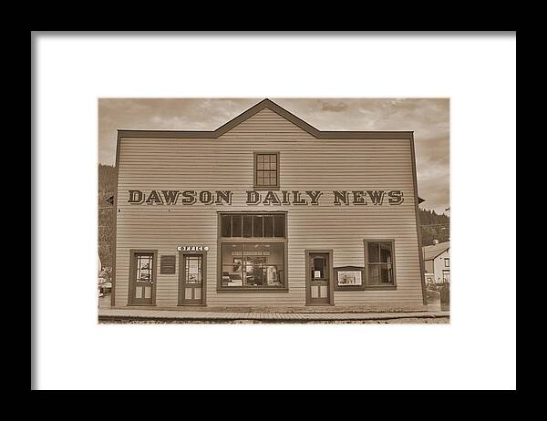 Dawson City Yukon Canada Framed Print featuring the photograph Dawson City Yukon Canada #3 by Paul James Bannerman