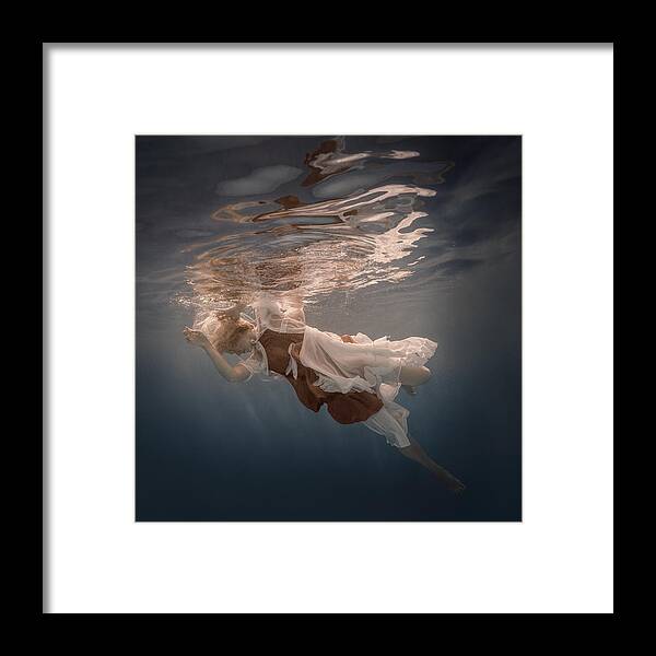 Water Framed Print featuring the photograph Elina #3 by Dmitry Laudin