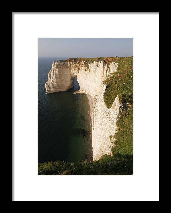 Tranquility Framed Print featuring the photograph Falaise Daval, Manneporte Arch #3 by John Elk