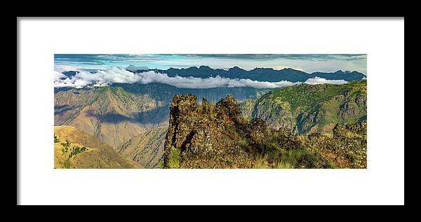 Beautiful Framed Print featuring the photograph Hells Canyon Panoramic #3 by Leland D Howard