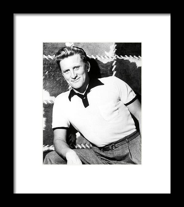 Kirk Douglas Framed Print featuring the photograph Kirk Douglas . #3 by Album