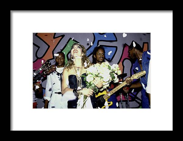 Celebrities Framed Print featuring the photograph Madonna #3 by Dmi