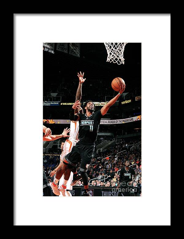 Mike Conley Framed Print featuring the photograph Memphis Grizzlies V Phoenix Suns #3 by Michael Gonzales