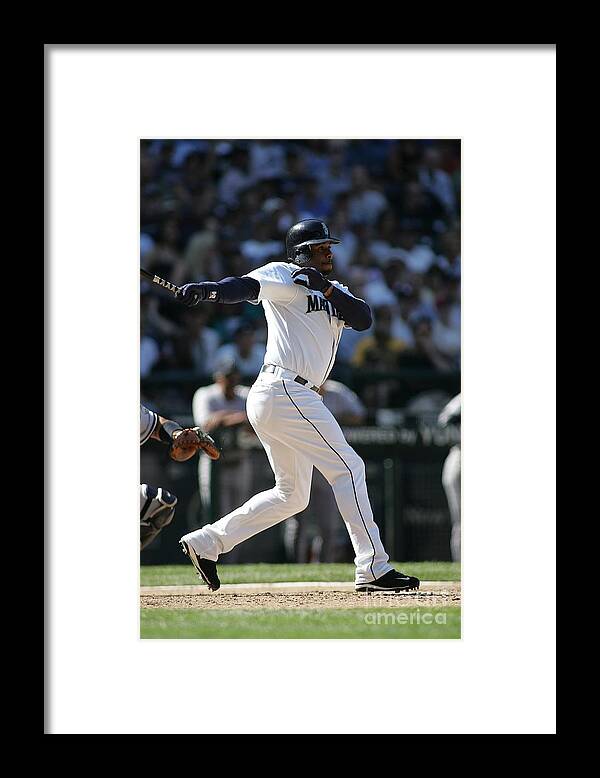 People Framed Print featuring the photograph New York Yankees V Seattle Mariners #3 by Rob Leiter