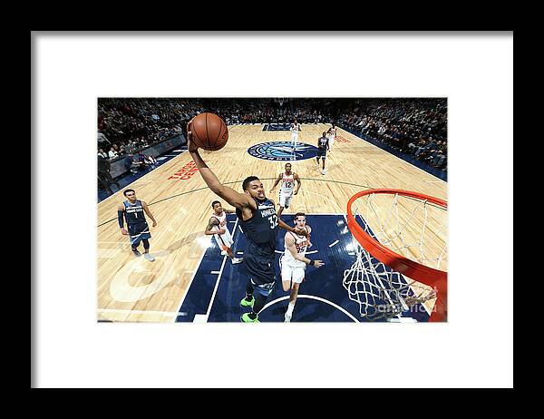Nba Pro Basketball Framed Print featuring the photograph Phoenix Suns V Minnesota Timberwolves by David Sherman