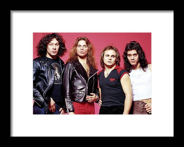 Rock And Roll Framed Print featuring the photograph Photo Of Van Halen And Eddie Van Halen #3 by Fin Costello
