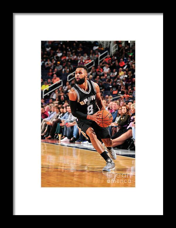 Nba Pro Basketball Framed Print featuring the photograph San Antonio Spurs V Phoenix Suns by Barry Gossage
