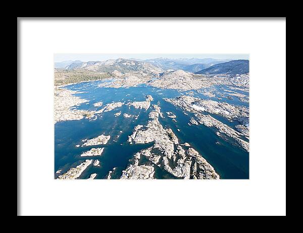 Landscapeaerial Framed Print featuring the photograph The Scenic Lake Aloha In The Desolation #3 by Ethan Daniels