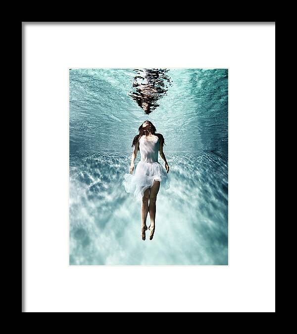 Ballet Dancer Framed Print featuring the photograph Underwater Ballet by Henrik Sorensen