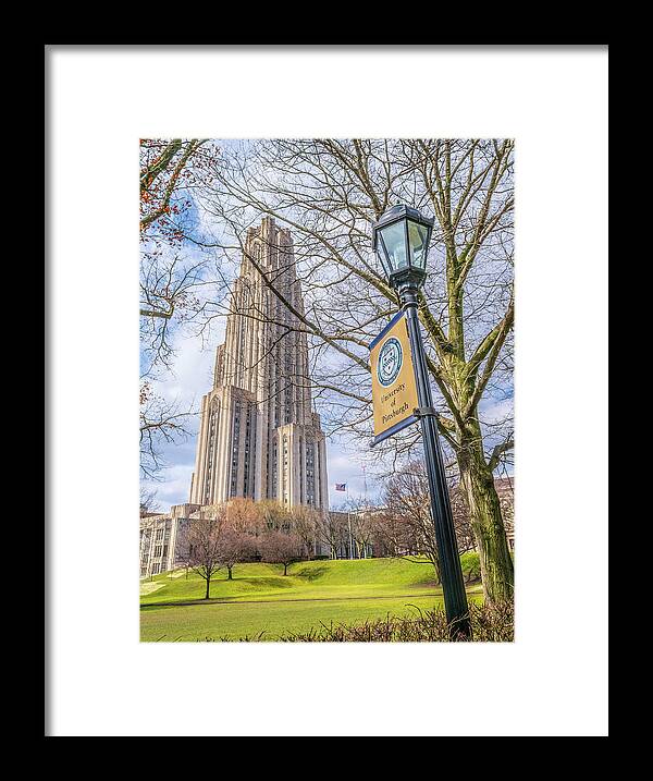 Pitt Framed Print featuring the photograph University of Pittsburgh #3 by Aaron Geraud