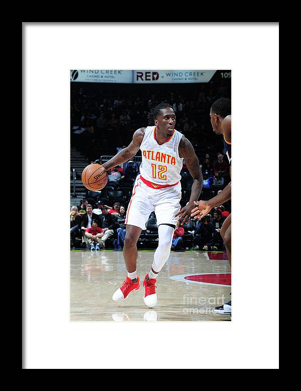 Taurean Prince Framed Print featuring the photograph Utah Jazz V Atlanta Hawks by Scott Cunningham