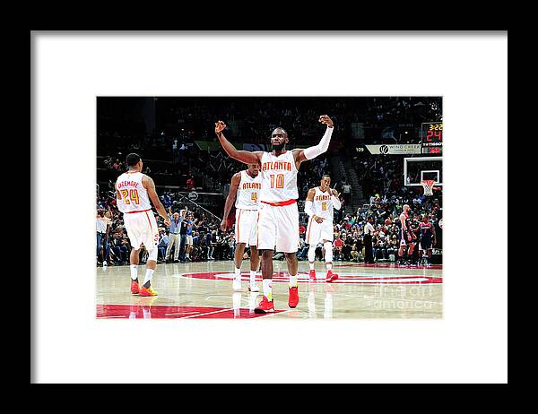 Tim Hardaway Jr Framed Print featuring the photograph Washington Wizards V Atlanta Hawks - by Scott Cunningham
