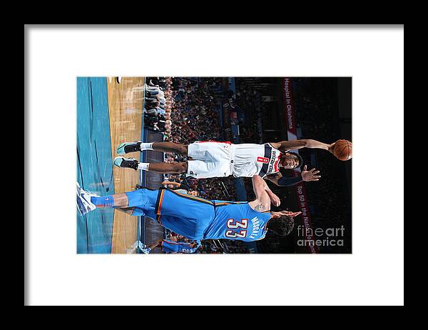Nba Pro Basketball Framed Print featuring the photograph Washington Wizards V Oklahoma City by Zach Beeker