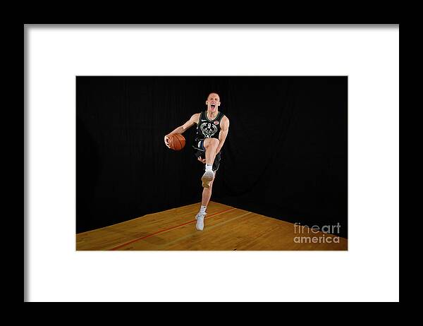 Donte Divincenzo Framed Print featuring the photograph 2018 Nba Rookie Photo Shoot by Brian Babineau