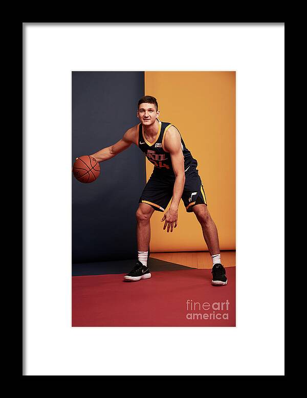 Grayson Allen Framed Print featuring the photograph 2018 Nba Rookie Photo Shoot #30 by Jennifer Pottheiser