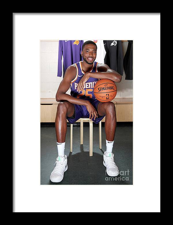 Mikal Bridges Framed Print featuring the photograph 2018 Nba Rookie Photo Shoot by Nathaniel S. Butler