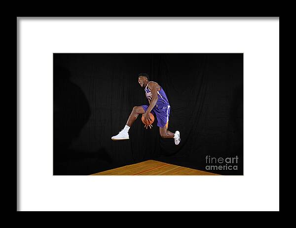 Deandre Ayton Framed Print featuring the photograph 2018 Nba Rookie Photo Shoot by Brian Babineau