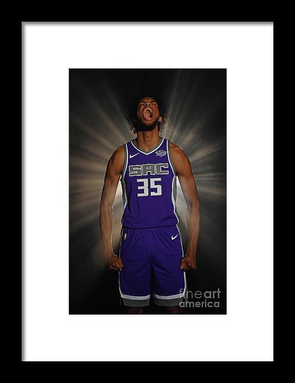 Marvin Bagley Iii Framed Print featuring the photograph 2018 Nba Rookie Photo Shoot by Jesse D. Garrabrant