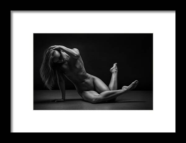 Fine Art Nude Framed Print featuring the photograph Bodyscape #320 by Anton Belovodchenko