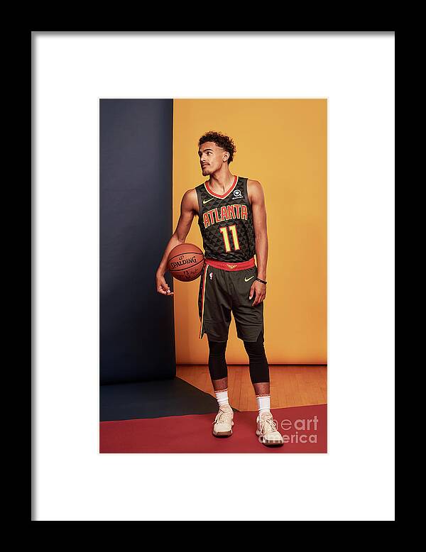 Trae Young Framed Print featuring the photograph 2018 Nba Rookie Photo Shoot by Jennifer Pottheiser