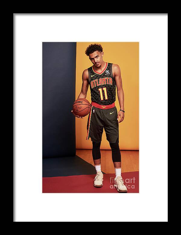 Trae Young Framed Print featuring the photograph 2018 Nba Rookie Photo Shoot by Jennifer Pottheiser