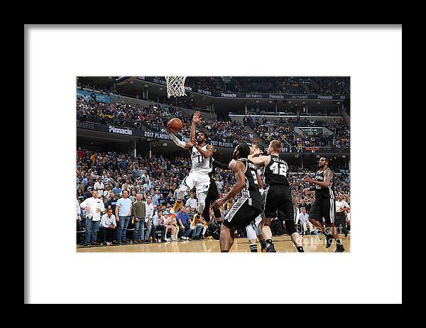 Playoffs Framed Print featuring the photograph San Antonio Spurs V Memphis Grizzlies - by Joe Murphy