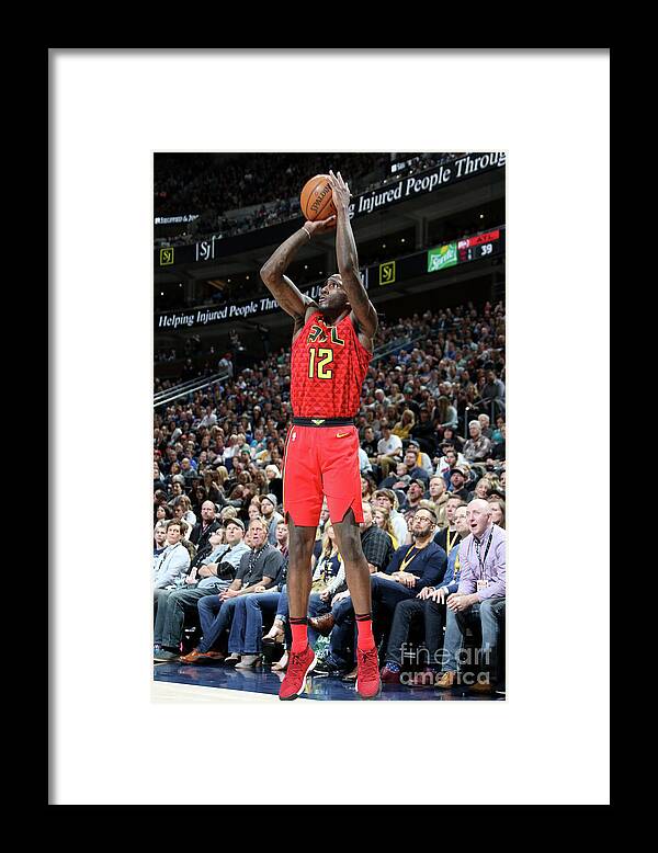 Nba Pro Basketball Framed Print featuring the photograph Atlanta Hawks V Utah Jazz by Melissa Majchrzak