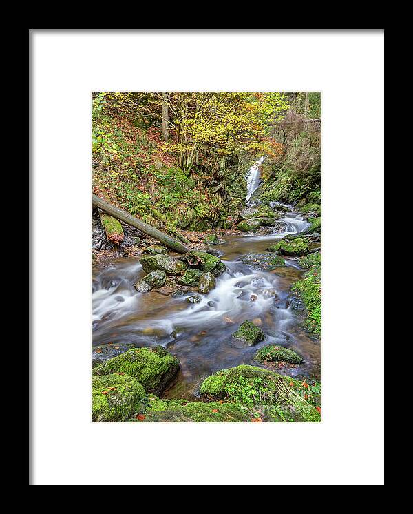 Ravenna-gorge Framed Print featuring the photograph Cascades And Waterfalls #6 by Bernd Laeschke
