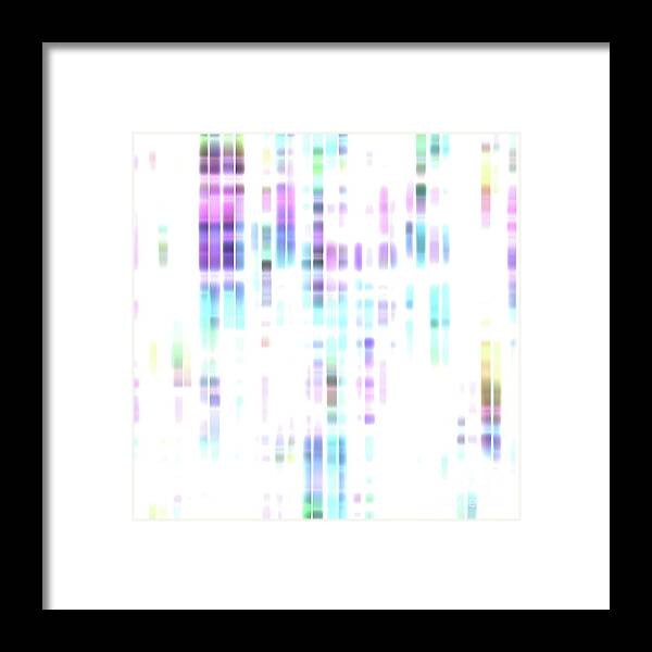 3 Dimensional Framed Print featuring the photograph Dna Sequencing #4 by Mehau Kulyk/science Photo Library