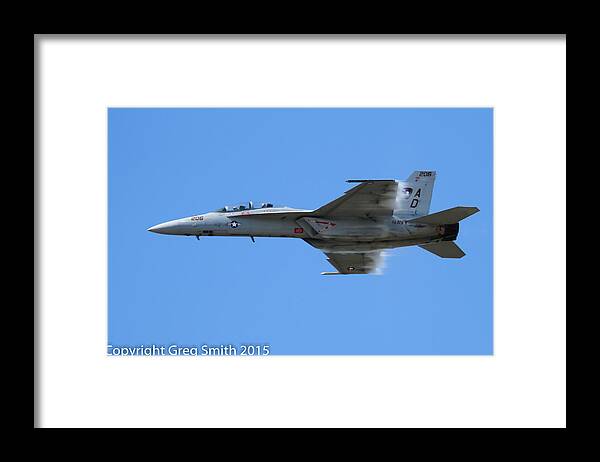 F18 Framed Print featuring the photograph F18 #4 by Greg Smith