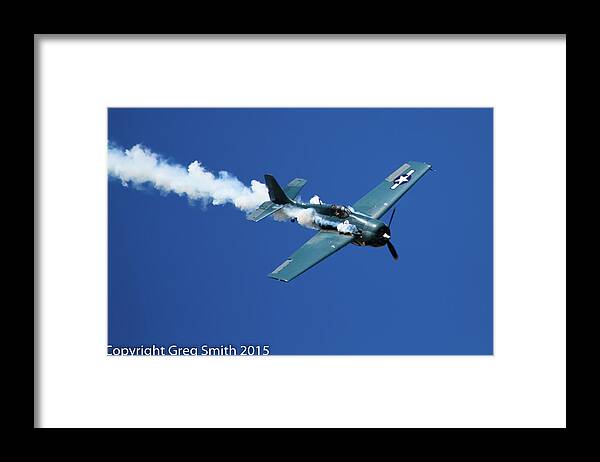 F4f Wildcat Framed Print featuring the photograph F4F Wildcat #4 by Greg Smith