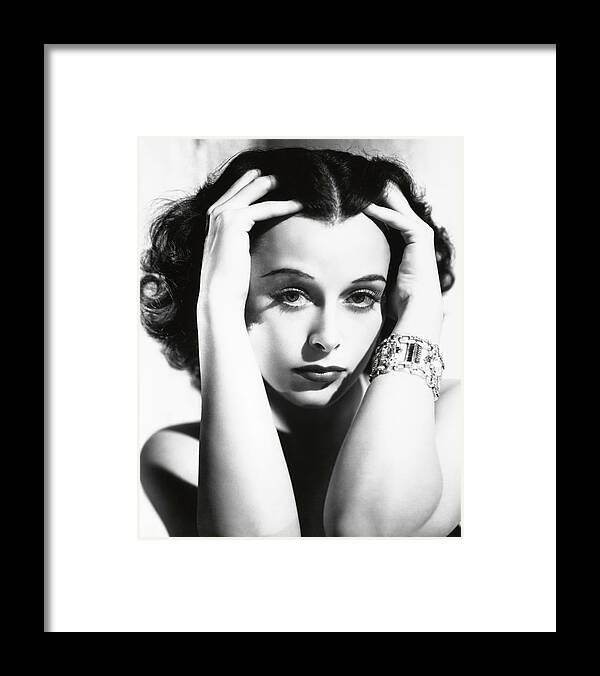 Hedy Lamarr Framed Print featuring the photograph Hedy Lamarr . #4 by Album