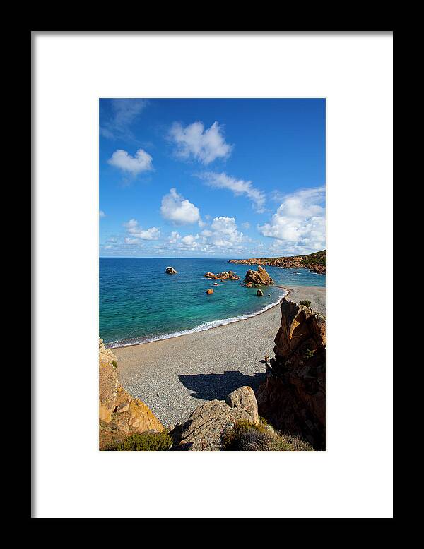 Tranquility Framed Print featuring the photograph Italy, Sardinia, Cala Tinnari #4 by Aldo Pavan