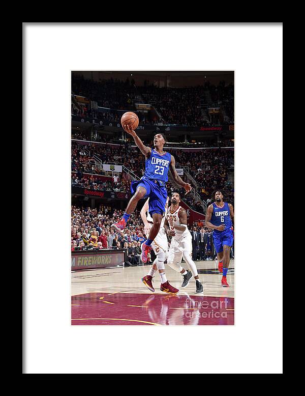 Lou Williams Framed Print featuring the photograph La Clippers V Cleveland Cavaliers #4 by David Liam Kyle