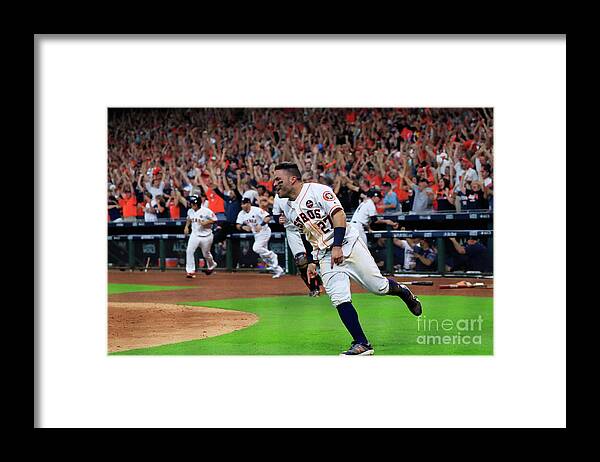 Game Two Framed Print featuring the photograph League Championship Series - New York #4 by Ronald Martinez