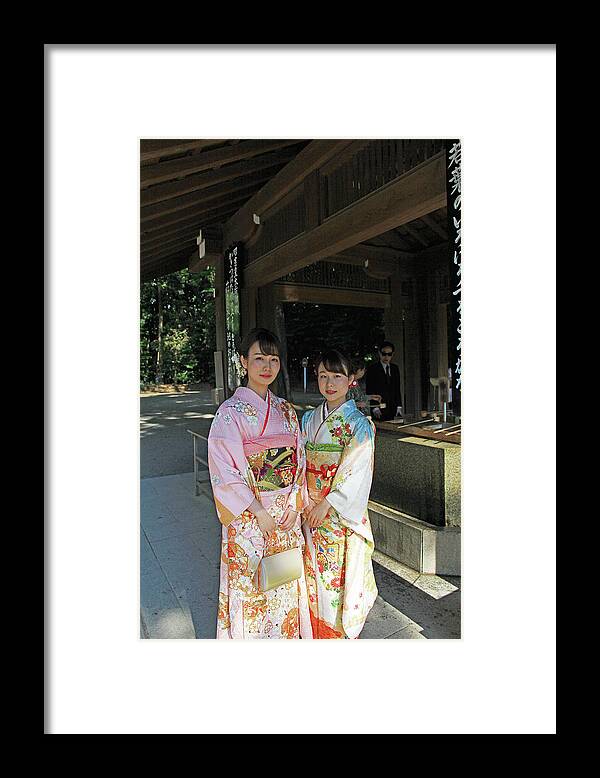 Meiji Jingu Shrine Framed Print featuring the photograph Meiji Jingu Shrine - Tokyo, Japan #5 by Richard Krebs