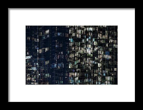 Window Framed Print featuring the photograph Mirage - An Ode to Urban Life. by Shankar Adiseshan