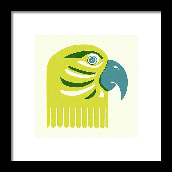 Animal Framed Print featuring the drawing Parrot #4 by CSA Images