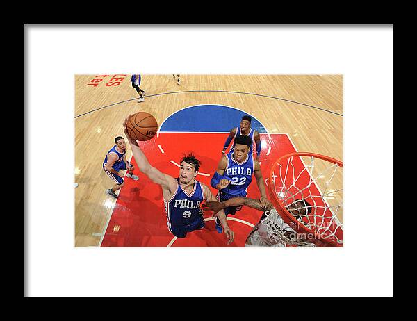 Nba Pro Basketball Framed Print featuring the photograph Philadelphia 76ers V La Clippers by Andrew D. Bernstein