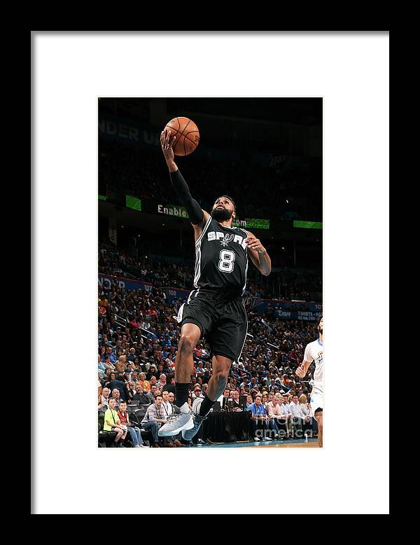 Nba Pro Basketball Framed Print featuring the photograph San Antonio Spurs V Oklahoma City by Layne Murdoch