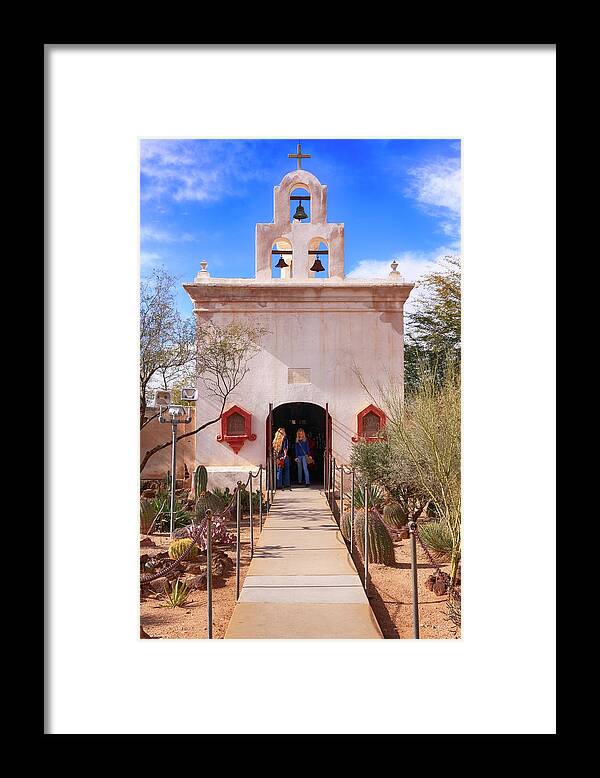 Mortuary Framed Print featuring the photograph San Xavier Del Bac AZ #4 by Chris Smith