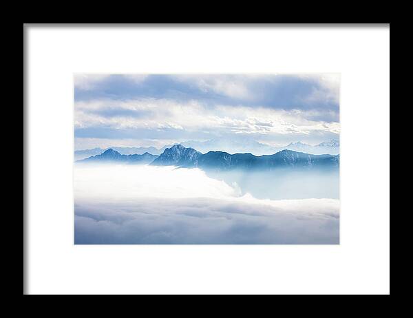 Chinese Culture Framed Print featuring the photograph Sea Of Clouds #4 by 4x-image