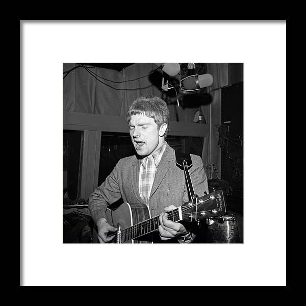 Event Framed Print featuring the photograph Van Morrison Bang Records Session #4 by Donaldson Collection