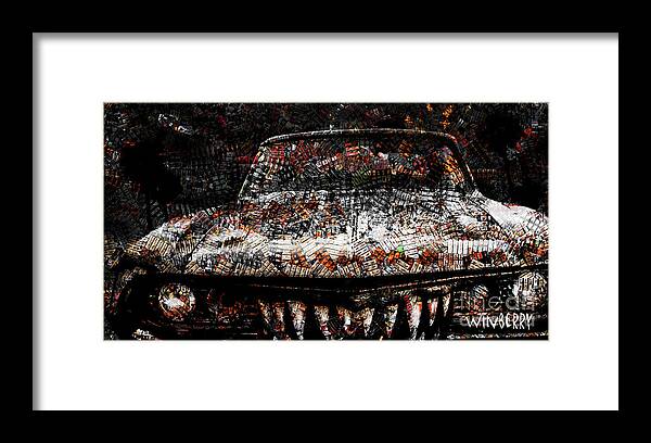  Framed Print featuring the digital art 40 Years and Mean Teeth by Bob Winberry