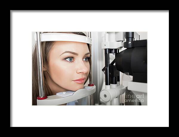 Vision Framed Print featuring the photograph Eye Examination #41 by Peakstock / Science Photo Library
