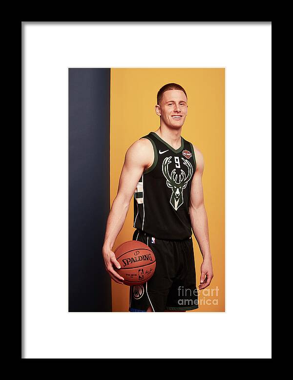 Donte Divencenzo Framed Print featuring the photograph 2018 Nba Rookie Photo Shoot #43 by Jennifer Pottheiser