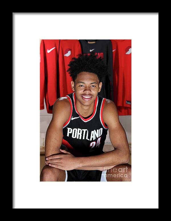 Anfernee Simons Framed Print featuring the photograph 2018 Nba Rookie Photo Shoot by Nathaniel S. Butler